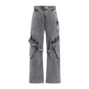 Acne Studios Tvättad antracit jeans Gray, Dam