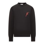 Salvatore Ferragamo Klassisk Crew Neck Sweatshirt Black, Herr