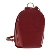 Louis Vuitton Vintage Pre-owned Laeder ryggsckar Red, Dam