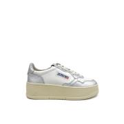 Autry Vita Sneakers med Broderad Logotyp Gray, Dam