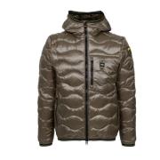 Blauer Tekniskt Tyg Huva Quiltad Jacka Green, Herr