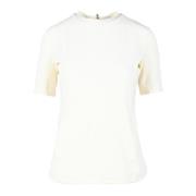 Moncler Grenoble T-shirt med stretchmaterial White, Dam