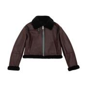 Just Things we Like Fuyu Shearling Jacket Red, Dam