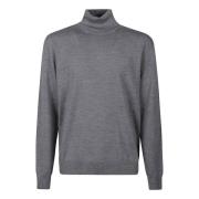 Ballantyne Trendig Turtle Neck Sweater Gray, Herr