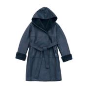 Just Things we Like Izumi Lambskin Shearling Coat Blue, Dam