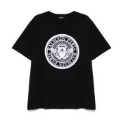 Balmain Svarta Crew Neck T-shirts och Polos Black, Herr