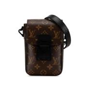 Louis Vuitton Vintage Pre-owned Laeder axelremsvskor Brown, Dam