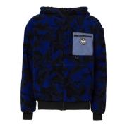 Mauna Kea Heritage Sherpa Hoodie Sweaters Blue, Herr