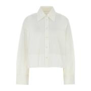 Jil Sander Vit Poplin Skjorta Klassisk Stil White, Dam