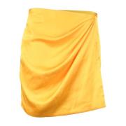 Nineminutes Elegant Polyester Elastan Klänning Yellow, Dam