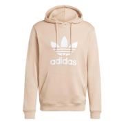 Adidas Adicolor Classics Trifolio Hoodie Beige, Herr