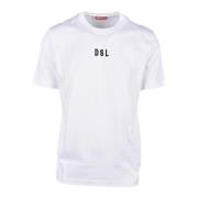 Diesel Bomull T-shirt White, Herr