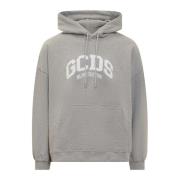 Gcds Ikoniskt Logo Hoodie Gray, Herr