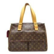 Louis Vuitton Vintage Pre-owned Tyg louis-vuitton-vskor Brown, Dam