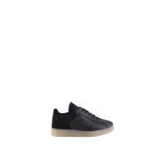 MM6 Maison Margiela Läder Sneakers med Gummisula Black, Dam