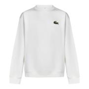 Lacoste Vit Krokodil Badge Sweatshirt White, Herr