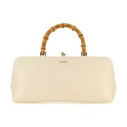 Jil Sander Ivory Läder Liten Bambu Handväska Beige, Dam