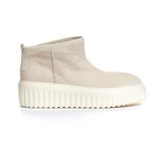 Hogan Ljus beige mocka låg boot Beige, Dam