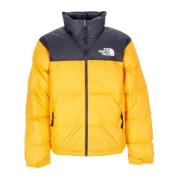 The North Face Retro Nuptse Cone Orange Dunjacka Yellow, Herr