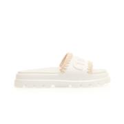 Mou Vita gummislide sandaler White, Dam