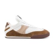 Chloé Panelerade Lädersneakers Vit/Brun Multicolor, Dam