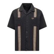 Fred Perry Short Sleeve Shirts Black, Herr