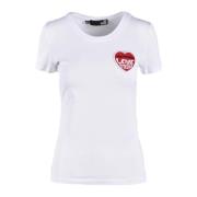 Love Moschino Tshirt White, Dam