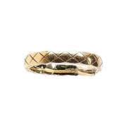 Chanel Vintage Pre-owned Guld ringar Yellow, Dam