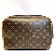 Louis Vuitton Vintage Pre-owned Tyg axelremsvskor Brown, Dam