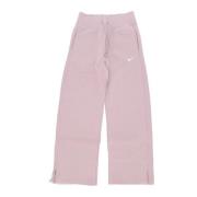 Nike Fleece Wide-leg Tracksuit Byxor Pink, Dam