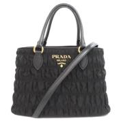 Prada Vintage Pre-owned Nylon prada-vskor Black, Dam