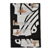 Vivienne Westwood Ull Siden Scarf Multicolor, Dam