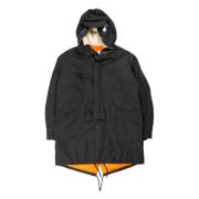 Junya Watanabe Svart Nylon Goggle Parka Kappa Black, Herr