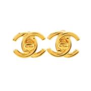 Chanel Vintage Pre-owned Metall chanel-smycken Yellow, Dam