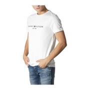 Tommy Hilfiger Höst/Vinter Herr Bomull T-shirt White, Herr