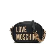 Love Moschino Stilren Axelväska - Stor Black, Dam