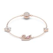 Swarovski Damarmband Svane Rosa Roséguld Legeringsskikt Swan 5472271 Y...