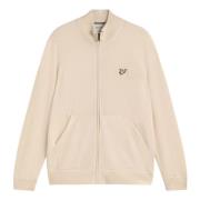 Lyle & Scott Lyxig Zip Cashmere Tröja Beige, Herr