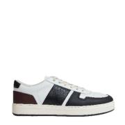 Hogan Vit Svart Läder Sneakers Multicolor, Herr