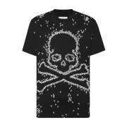 Philipp Plein Stilren Grafisk T-shirt Black, Herr