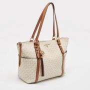 Michael Kors Pre-owned Pre-owned Canvas handvskor White, Dam