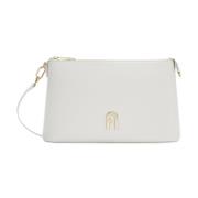 Furla Diamante Mini Crossbody Väska White, Dam