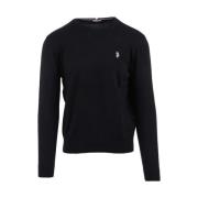 U.s. Polo Assn. Klassisk O-Neck Tröja Black, Herr