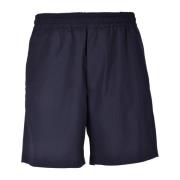 Low Brand Bermuda Shorts i ullblandning Blue, Herr