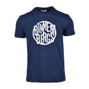 Bikkembergs Stilfull Bomull T-shirt Kollektion Blue, Herr