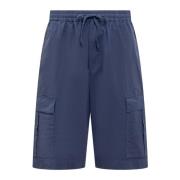 Barena Venezia Shorts med Dragsko och Fickor Blue, Herr