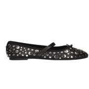 La Strada Stilren Svart Loafer med Silver Studs Black, Dam