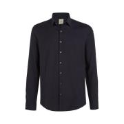 Calvin Klein Non Iron Slim Fit Texturerad Skjorta Black, Herr