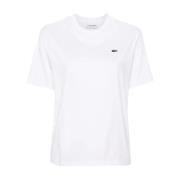 Lacoste 001 T-Shirt White, Dam