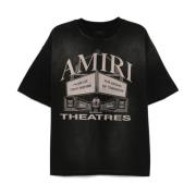 Amiri Theatres Oversized Tee i Svart Black, Herr